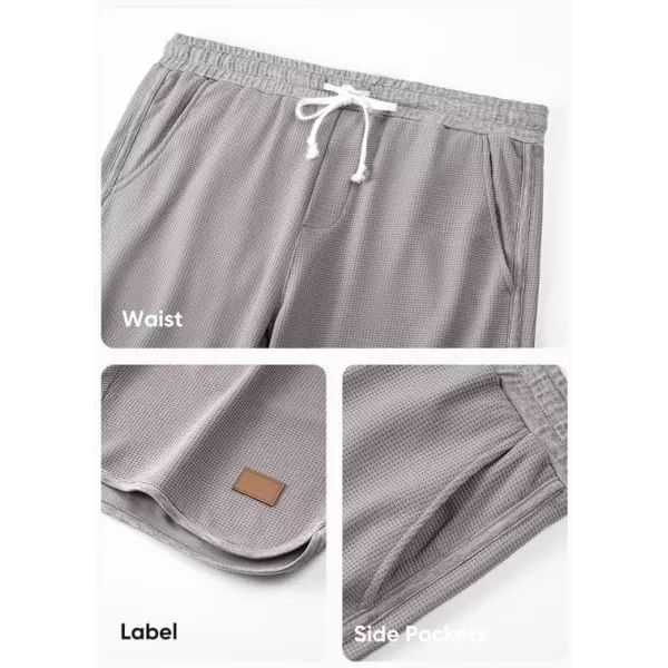 JMIERR Mens Athletic Shorts Casual Elastic Waist Drawstring Stretch Short Waffle Beach Running Shorts Workout Sweat Gym Short