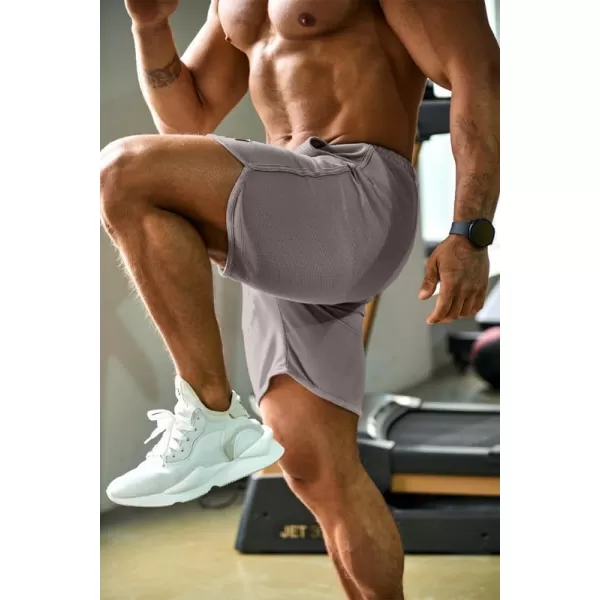 JMIERR Mens Athletic Shorts Casual Elastic Waist Drawstring Stretch Short Waffle Beach Running Shorts Workout Sweat Gym Short