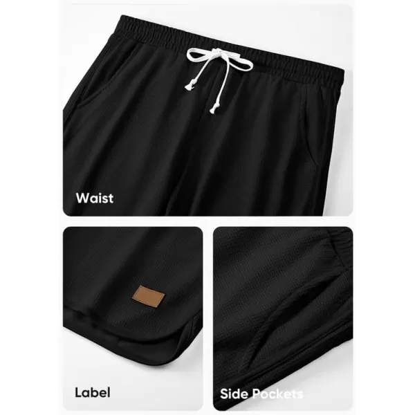 JMIERR Mens Athletic Shorts Casual Elastic Waist Drawstring Stretch Short Waffle Beach Running Shorts Workout Sweat Gym Short