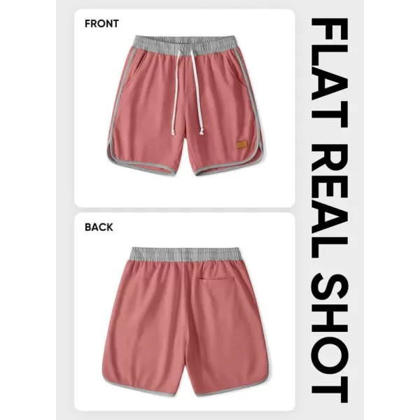JMIERR Mens Athletic Shorts Casual Elastic Waist Drawstring Stretch Short Waffle Beach Running Shorts Workout Sweat Gym Short