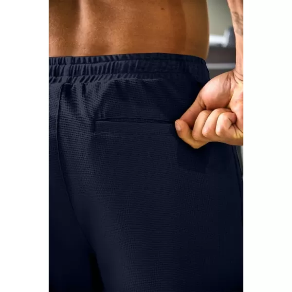 JMIERR Mens Athletic Shorts Casual Elastic Waist Drawstring Stretch Short Waffle Beach Running Shorts Workout Sweat Gym Short