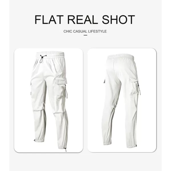 JMIERR Men's Baggy Cargo Pants Trendy Casual Parachute Pant Loose Fit Harem Joggers with Pockets for Streetwear