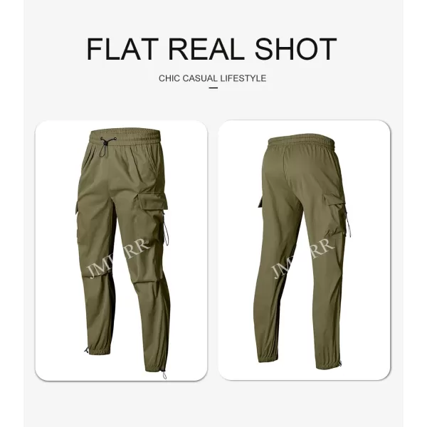 JMIERR Men's Baggy Cargo Pants Trendy Casual Parachute Pant Loose Fit Harem Joggers with Pockets for Streetwear