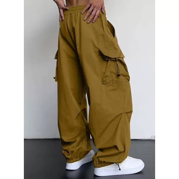 JMIERR Men's Baggy Cargo Pants Trendy Casual Parachute Pant Loose Fit Harem Joggers with Pockets for Streetwear