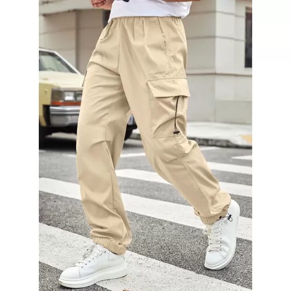 JMIERR Men's Baggy Cargo Pants Trendy Casual Parachute Pant Loose Fit Harem Joggers with Pockets for Streetwear