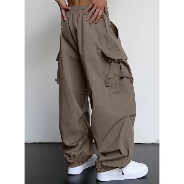 JMIERR Men's Baggy Cargo Pants Trendy Casual Parachute Pant Loose Fit Harem Joggers with Pockets for Streetwear