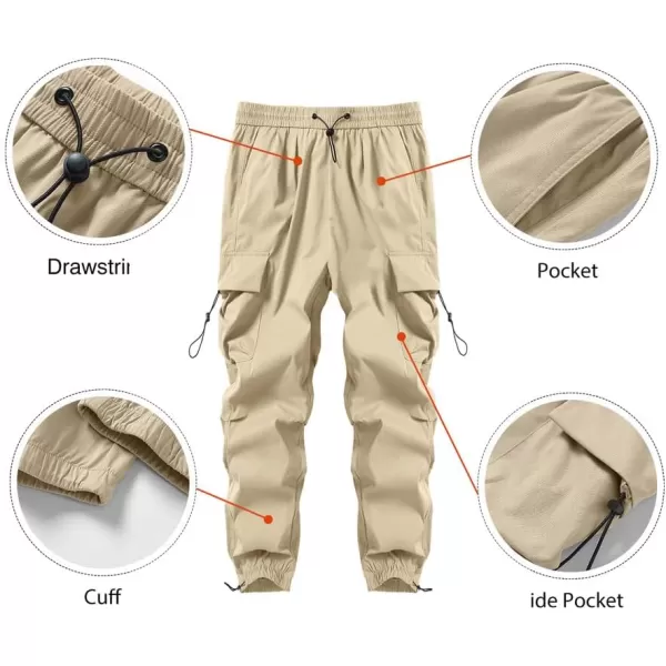 JMIERR Men's Baggy Cargo Pants Trendy Casual Parachute Pant Loose Fit Harem Joggers with Pockets for Streetwear