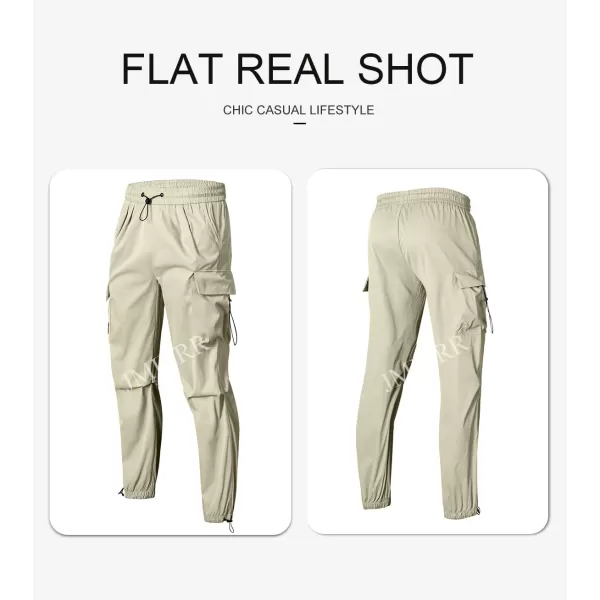 JMIERR Men's Baggy Cargo Pants Trendy Casual Parachute Pant Loose Fit Harem Joggers with Pockets for Streetwear