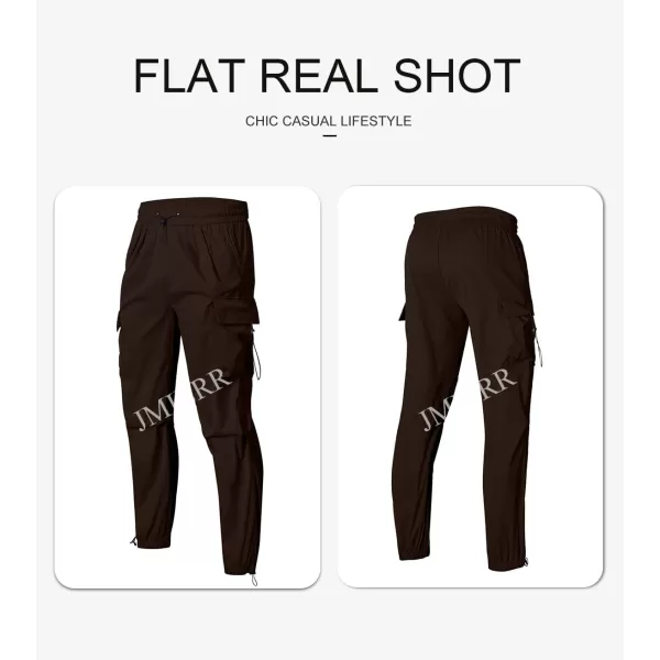 JMIERR Men's Baggy Cargo Pants Trendy Casual Parachute Pant Loose Fit Harem Joggers with Pockets for Streetwear