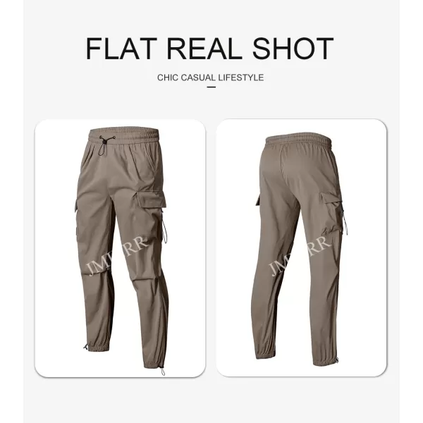 JMIERR Men's Baggy Cargo Pants Trendy Casual Parachute Pant Loose Fit Harem Joggers with Pockets for Streetwear