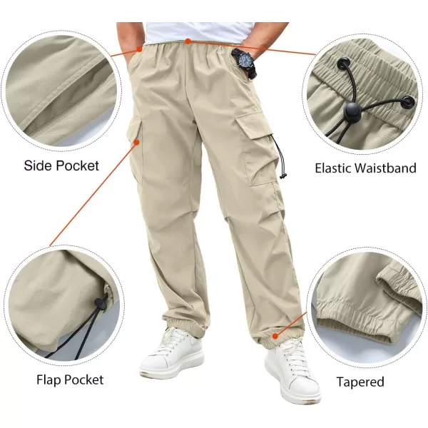 JMIERR Men's Baggy Cargo Pants Trendy Casual Parachute Pant Loose Fit Harem Joggers with Pockets for Streetwear