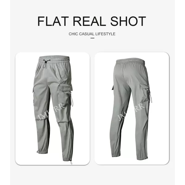 JMIERR Men's Baggy Cargo Pants Trendy Casual Parachute Pant Loose Fit Harem Joggers with Pockets for Streetwear