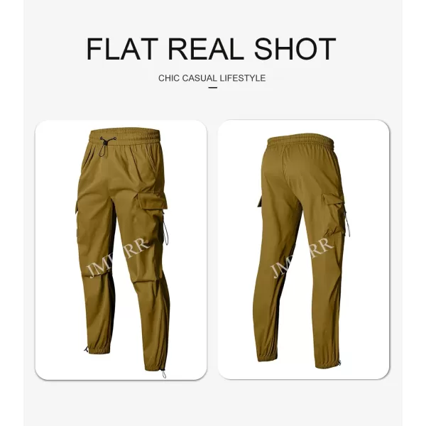 JMIERR Men's Baggy Cargo Pants Trendy Casual Parachute Pant Loose Fit Harem Joggers with Pockets for Streetwear