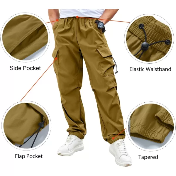 JMIERR Men's Baggy Cargo Pants Trendy Casual Parachute Pant Loose Fit Harem Joggers with Pockets for Streetwear