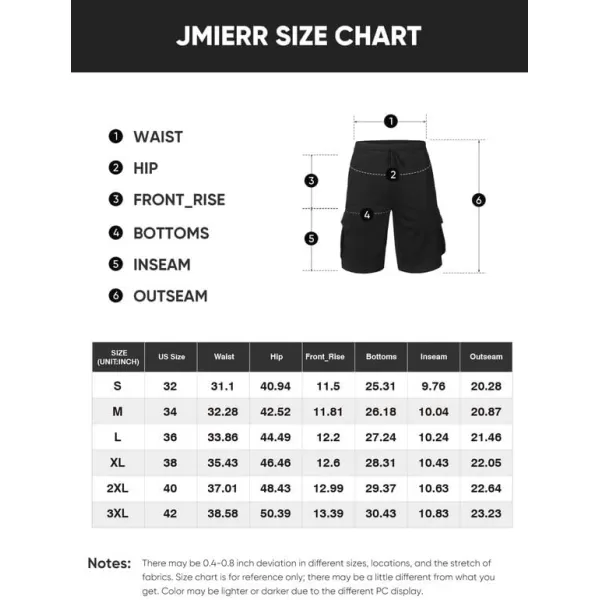 JMIERR Mens Cargo Sweat Shorts - Casual Drawstring Elastic Waist Cotton Athletic Workout Gym Jogger Shorts with 5 Pockets
