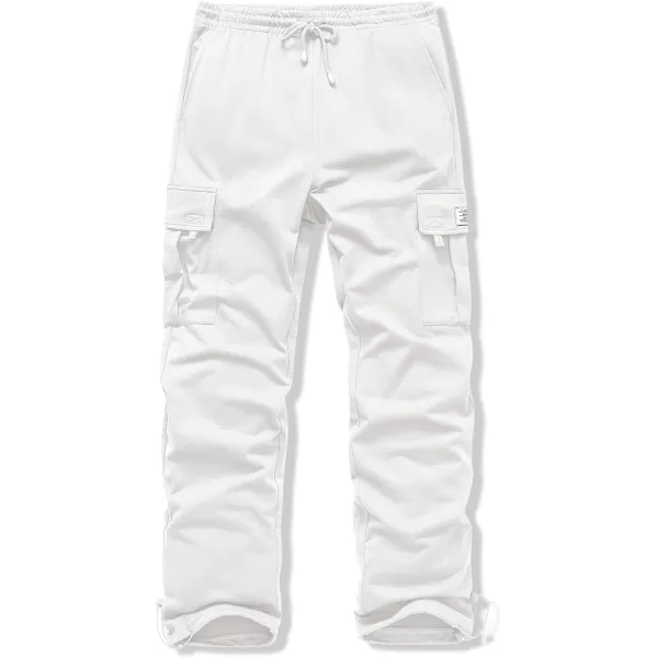 JMIERR Men's Cargo Sweatpants Wide Leg Joggers Pants with 5 Pockets for Athletic, Workout, Jogging, Running
