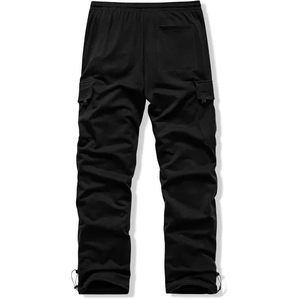 JMIERR Men's Cargo Sweatpants Wide Leg Joggers Pants with 5 Pockets for Athletic, Workout, Jogging, Running