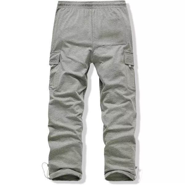 JMIERR Men's Cargo Sweatpants Wide Leg Joggers Pants with 5 Pockets for Athletic, Workout, Jogging, Running