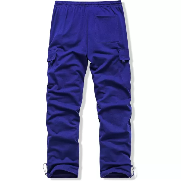 JMIERR Men's Cargo Sweatpants Wide Leg Joggers Pants with 5 Pockets for Athletic, Workout, Jogging, Running