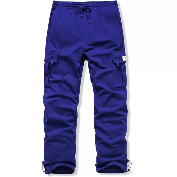 JMIERR Men's Cargo Sweatpants Wide Leg Joggers Pants with 5 Pockets for Athletic, Workout, Jogging, Running