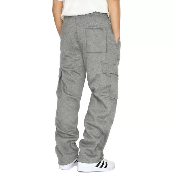 JMIERR Men's Cargo Sweatpants Wide Leg Joggers Pants with 5 Pockets for Athletic, Workout, Jogging, Running