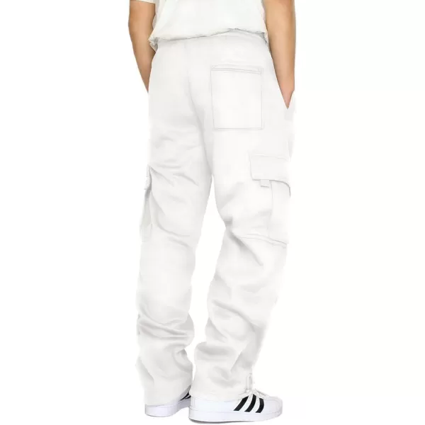 JMIERR Men's Cargo Sweatpants Wide Leg Joggers Pants with 5 Pockets for Athletic, Workout, Jogging, Running
