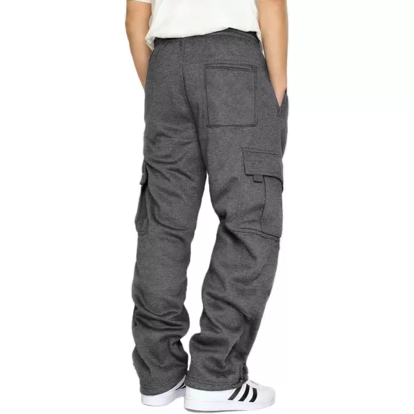 JMIERR Men's Cargo Sweatpants Wide Leg Joggers Pants with 5 Pockets for Athletic, Workout, Jogging, Running