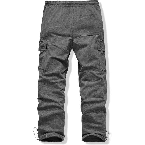 JMIERR Men's Cargo Sweatpants Wide Leg Joggers Pants with 5 Pockets for Athletic, Workout, Jogging, Running
