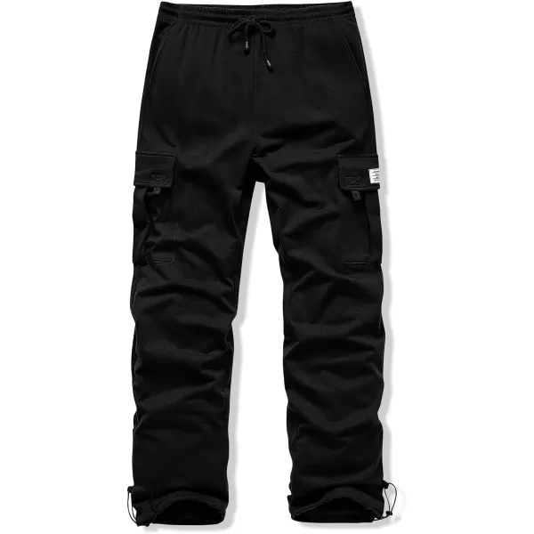 JMIERR Men's Cargo Sweatpants Wide Leg Joggers Pants with 5 Pockets for Athletic, Workout, Jogging, Running