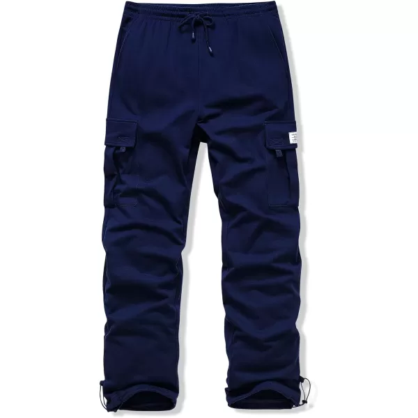 JMIERR Men's Cargo Sweatpants Wide Leg Joggers Pants with 5 Pockets for Athletic, Workout, Jogging, Running