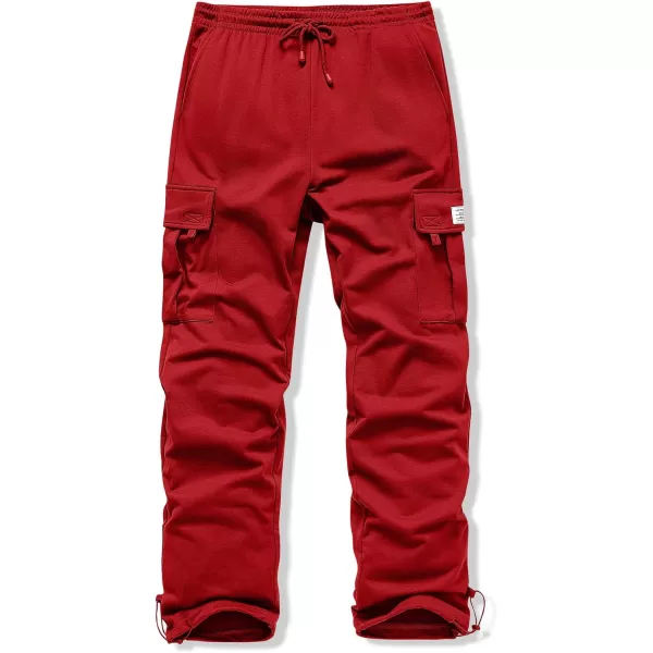 JMIERR Men's Cargo Sweatpants Wide Leg Joggers Pants with 5 Pockets for Athletic, Workout, Jogging, Running