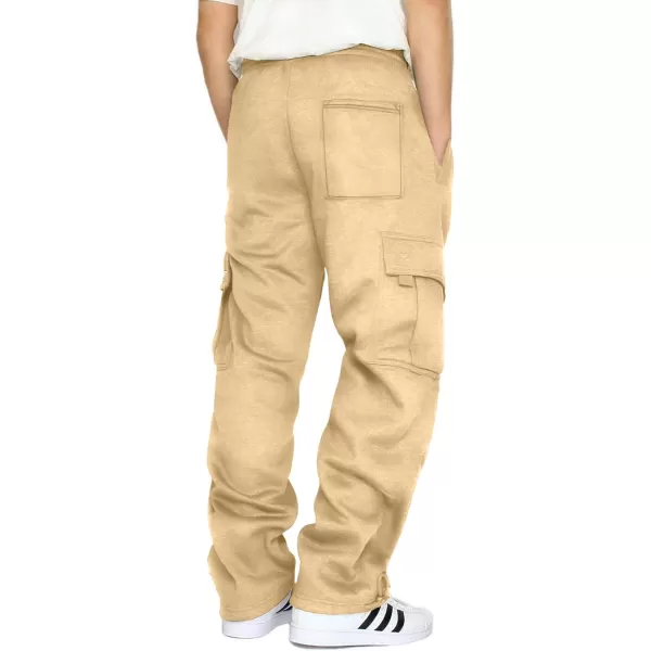 JMIERR Men's Cargo Sweatpants Wide Leg Joggers Pants with 5 Pockets for Athletic, Workout, Jogging, Running