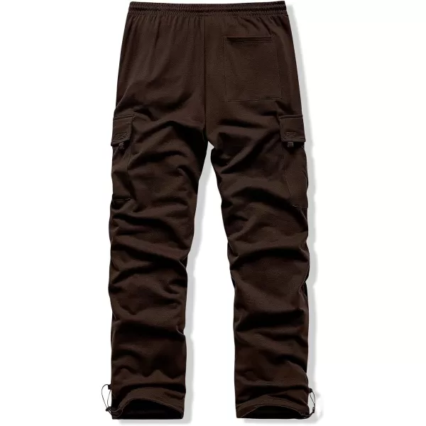JMIERR Men's Cargo Sweatpants Wide Leg Joggers Pants with 5 Pockets for Athletic, Workout, Jogging, Running