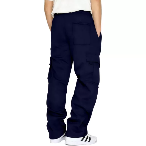 JMIERR Men's Cargo Sweatpants Wide Leg Joggers Pants with 5 Pockets for Athletic, Workout, Jogging, Running