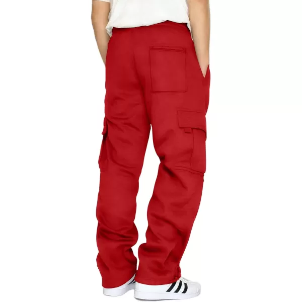 JMIERR Men's Cargo Sweatpants Wide Leg Joggers Pants with 5 Pockets for Athletic, Workout, Jogging, Running
