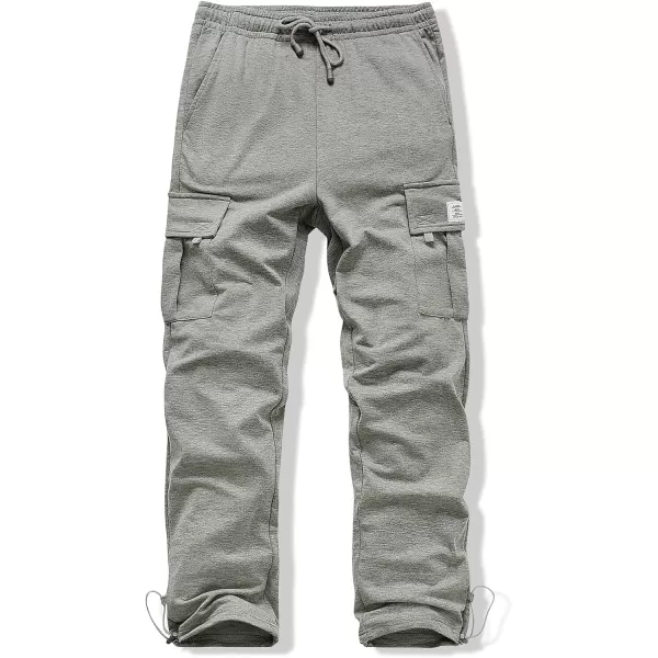 JMIERR Men's Cargo Sweatpants Wide Leg Joggers Pants with 5 Pockets for Athletic, Workout, Jogging, Running