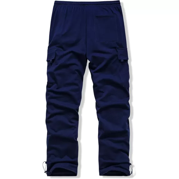 JMIERR Men's Cargo Sweatpants Wide Leg Joggers Pants with 5 Pockets for Athletic, Workout, Jogging, Running