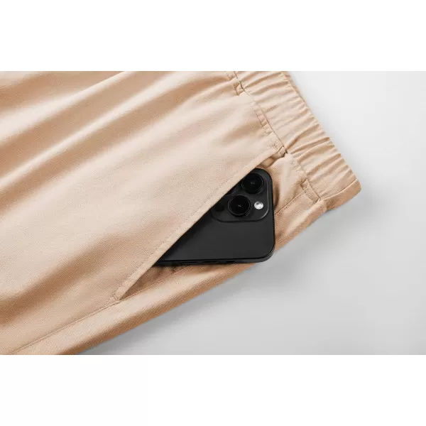 JMIERR Mens Casual 5"/ 7" Cotton Linen Shorts - Elastic Waist Drawstring Summer Beach Golf Shorts with Pockets