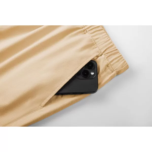 JMIERR Mens Casual 5"/ 7" Cotton Linen Shorts - Elastic Waist Drawstring Summer Beach Golf Shorts with Pockets