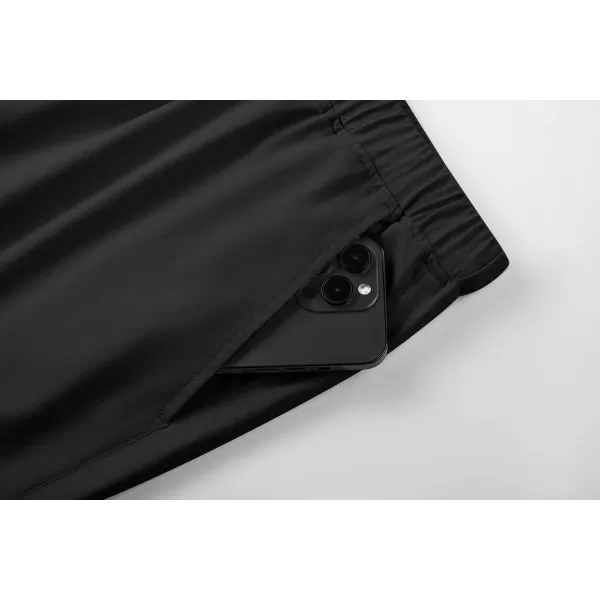 JMIERR Mens Casual 5"/ 7" Cotton Linen Shorts - Elastic Waist Drawstring Summer Beach Golf Shorts with Pockets