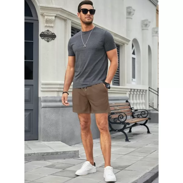 JMIERR Men's Casual 5"/ 7" Shorts Waffle Elastic Waist Drawstring Workout Running Jogging Beach Sweat Shorts with Pockets
