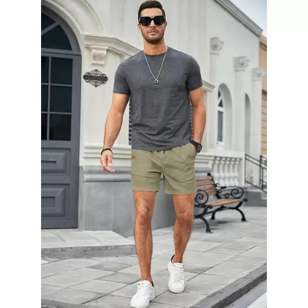 JMIERR Men's Casual 5"/ 7" Shorts Waffle Elastic Waist Drawstring Workout Running Jogging Beach Sweat Shorts with Pockets