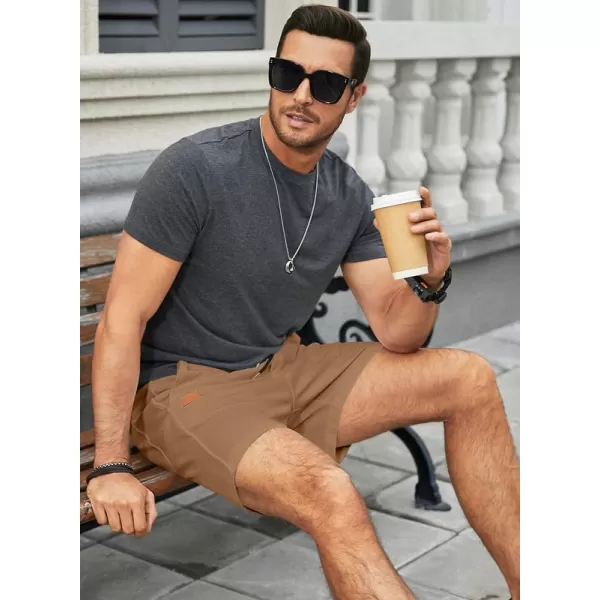 JMIERR Men's Casual 5"/ 7" Shorts Waffle Elastic Waist Drawstring Workout Running Jogging Beach Sweat Shorts with Pockets
