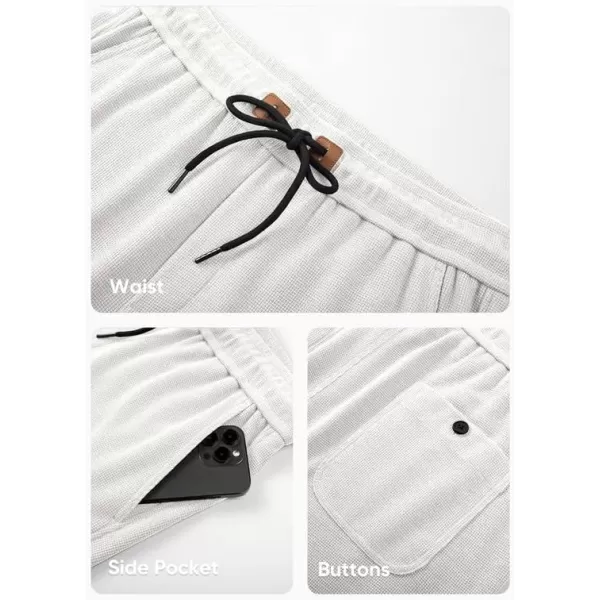 JMIERR Men's Casual 5"/ 7" Shorts Waffle Elastic Waist Drawstring Workout Running Jogging Beach Sweat Shorts with Pockets