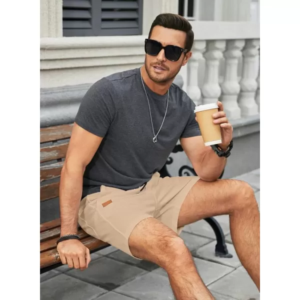 JMIERR Men's Casual 5"/ 7" Shorts Waffle Elastic Waist Drawstring Workout Running Jogging Beach Sweat Shorts with Pockets