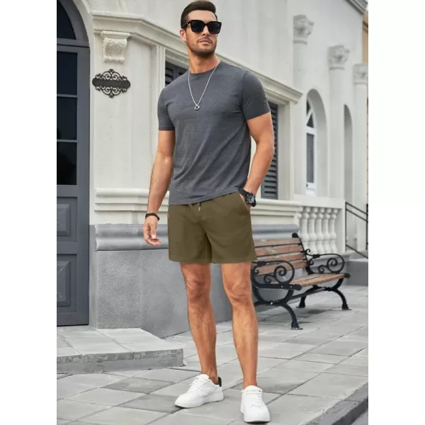 JMIERR Men's Casual 5"/ 7" Shorts Waffle Elastic Waist Drawstring Workout Running Jogging Beach Sweat Shorts with Pockets