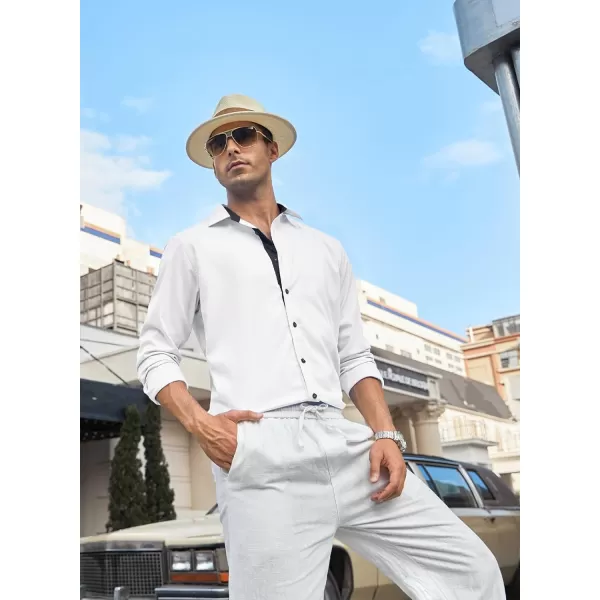 JMIERR Men's Casual Button Down Shirts Wrinkle-Free Short Sleeve Business Dress Shirt