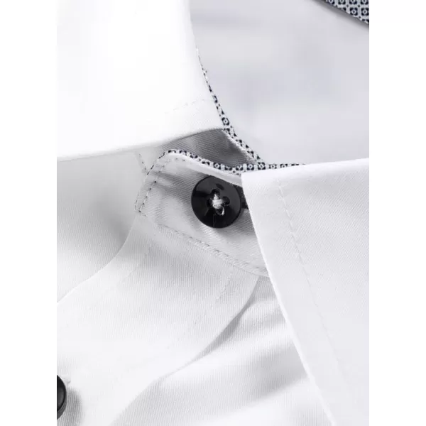 JMIERR Men's Casual Button Down Shirts Wrinkle-Free Short Sleeve Business Dress Shirt