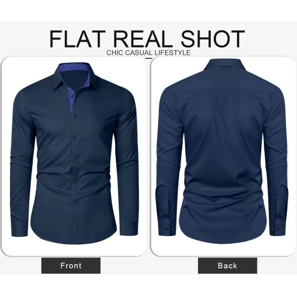 JMIERR Men's Casual Button Down Shirts Wrinkle-Free Short Sleeve Business Dress Shirt