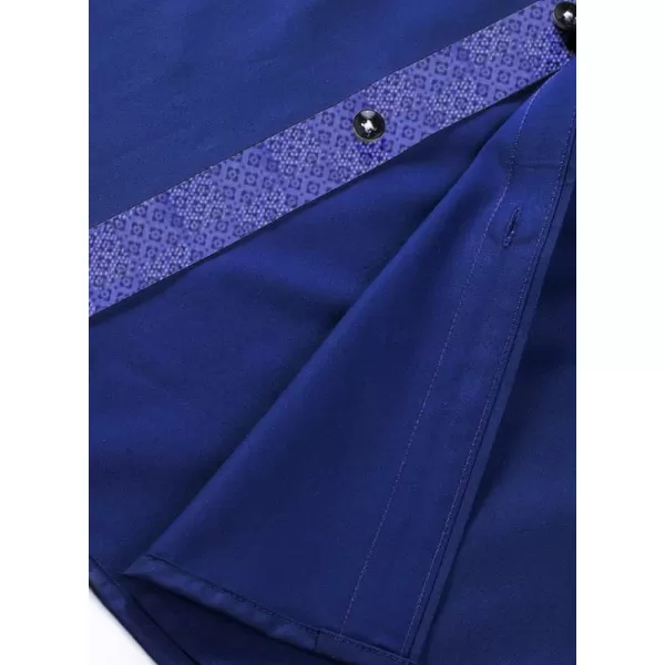 JMIERR Men's Casual Button Down Shirts Wrinkle-Free Short Sleeve Business Dress Shirt